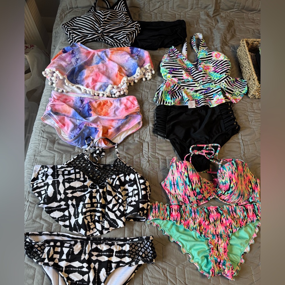 Closet Purge! Colorful Bikini Set Collection (5 Total)